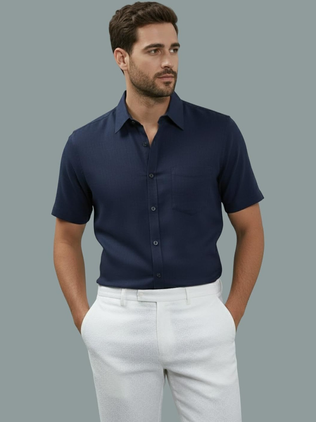 Vida Loca Men Smart Slim Fit Casual Shirt