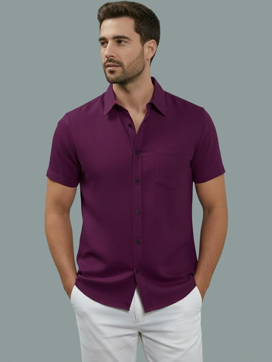 Vida Loca Men Smart Slim Fit Casual Shirt
