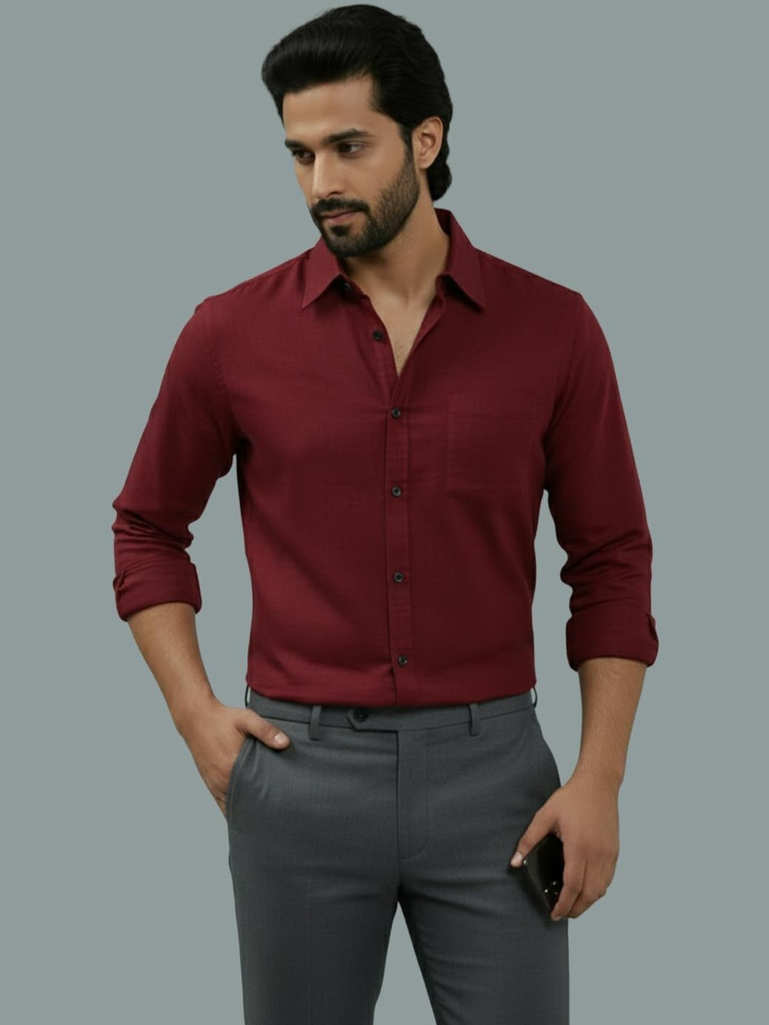 Vida Loca Men Smart Slim Fit Casual Shirt