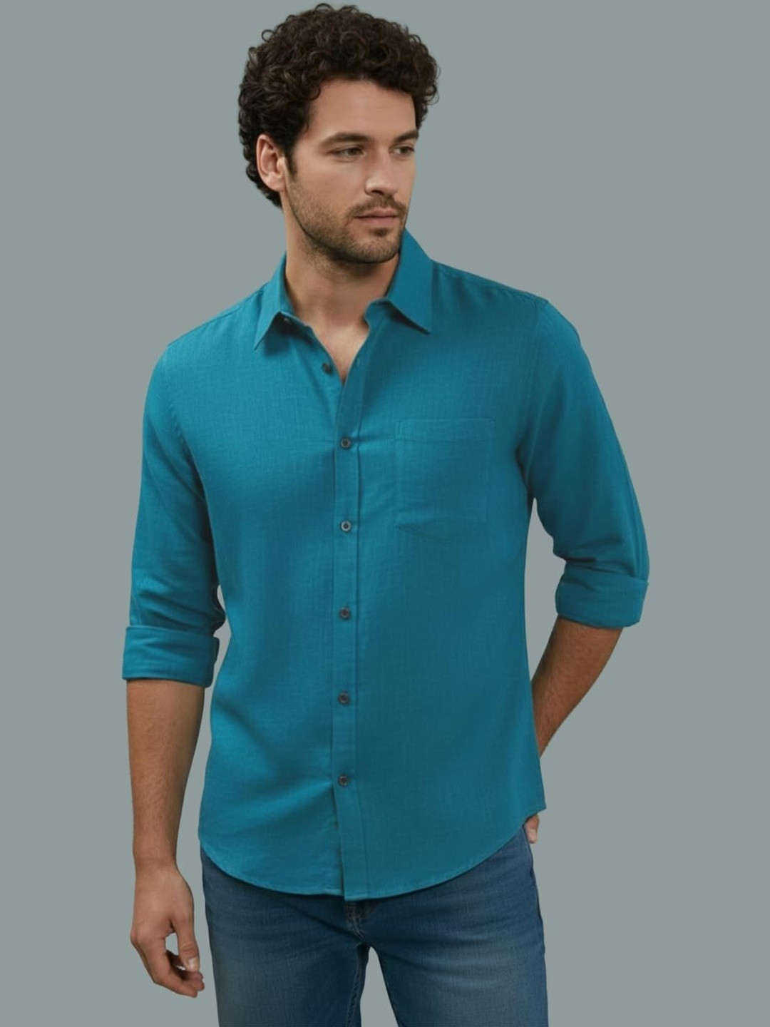 Vida Loca Men Smart Slim Fit Casual Shirt