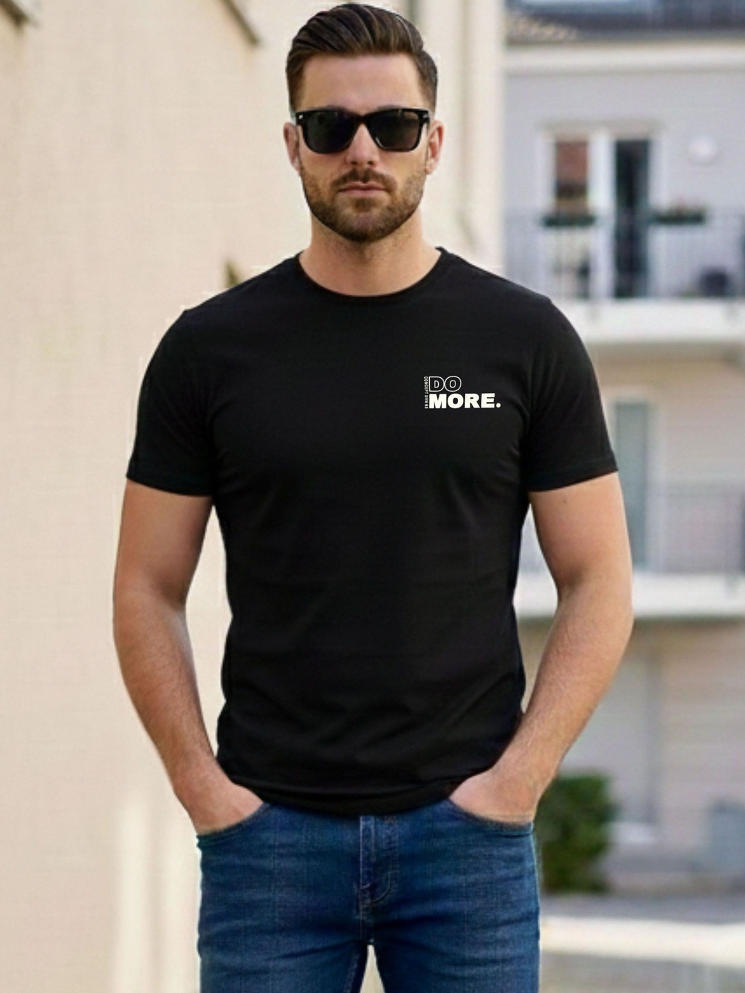 Davno Men Typography Printed T-shirt