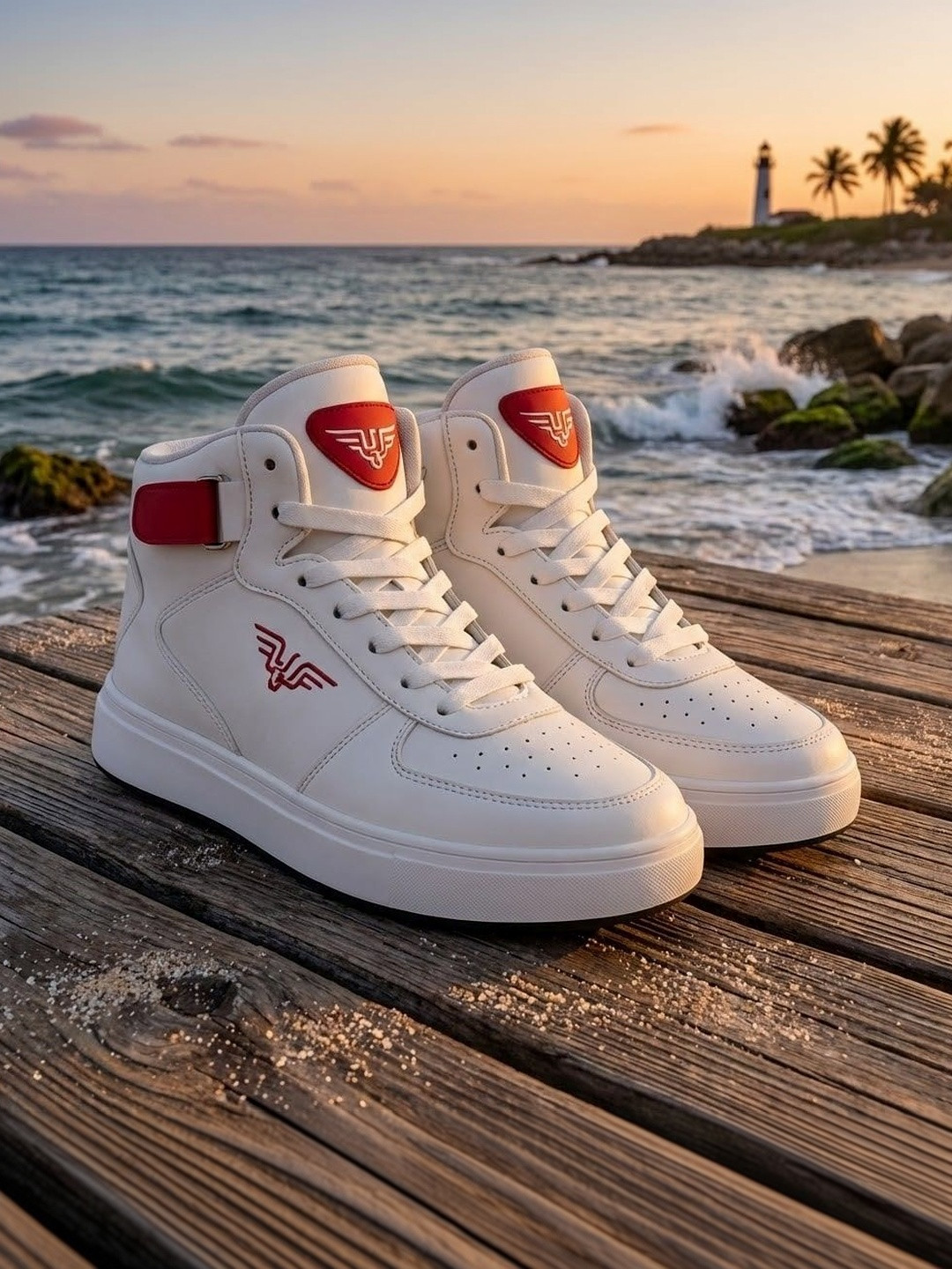 ROYAL RANCH Men PU High-Top Sneakers