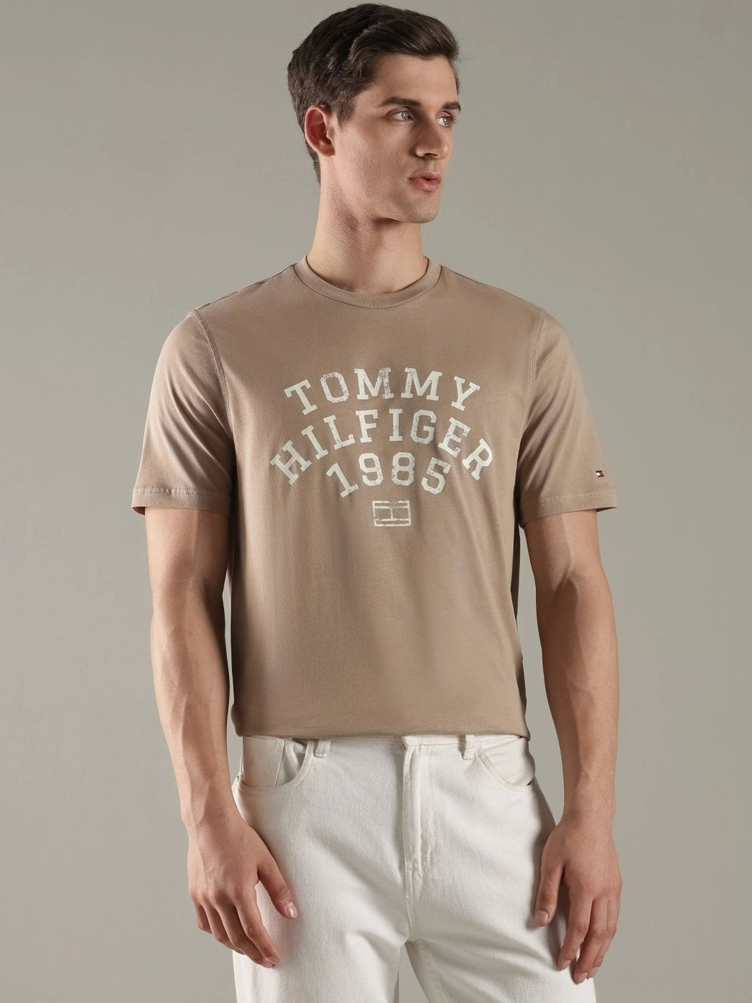 Tommy Hilfiger Men Brand Logo Printed T-shirt