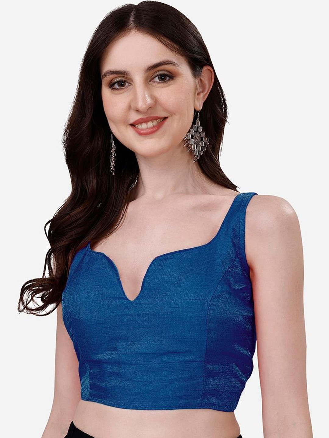 Nigel Designer Notch Neck Saree Blouse