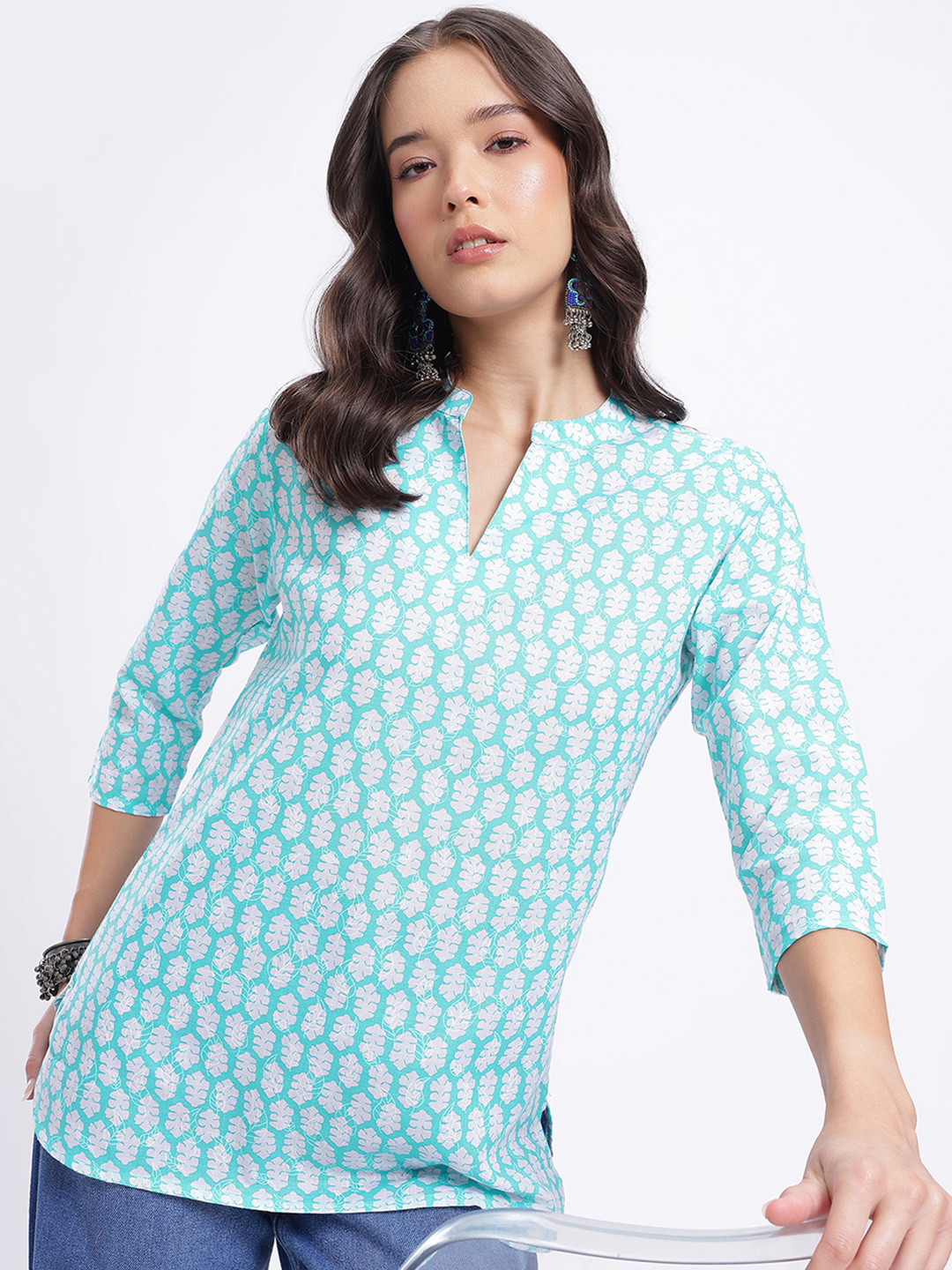 Anouk Rustic Pure Cotton Ethnic Motifs Printed Kurti