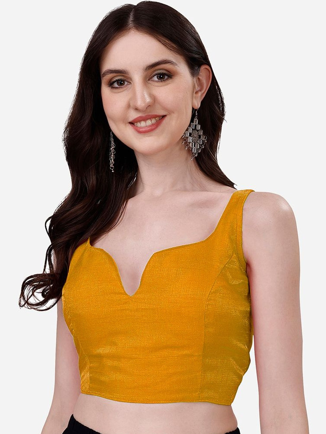 Nigel Designer Notch Neck Saree Blouse