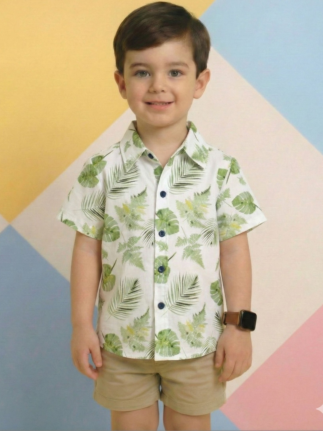 RAVYA TRENDZ Boys Classic Floral Printed Casual Shirt