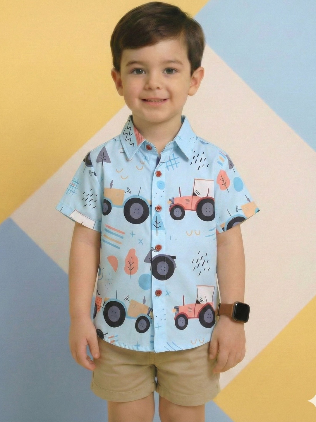 RAVYA TRENDZ Boys Classic Printed Casual Shirt