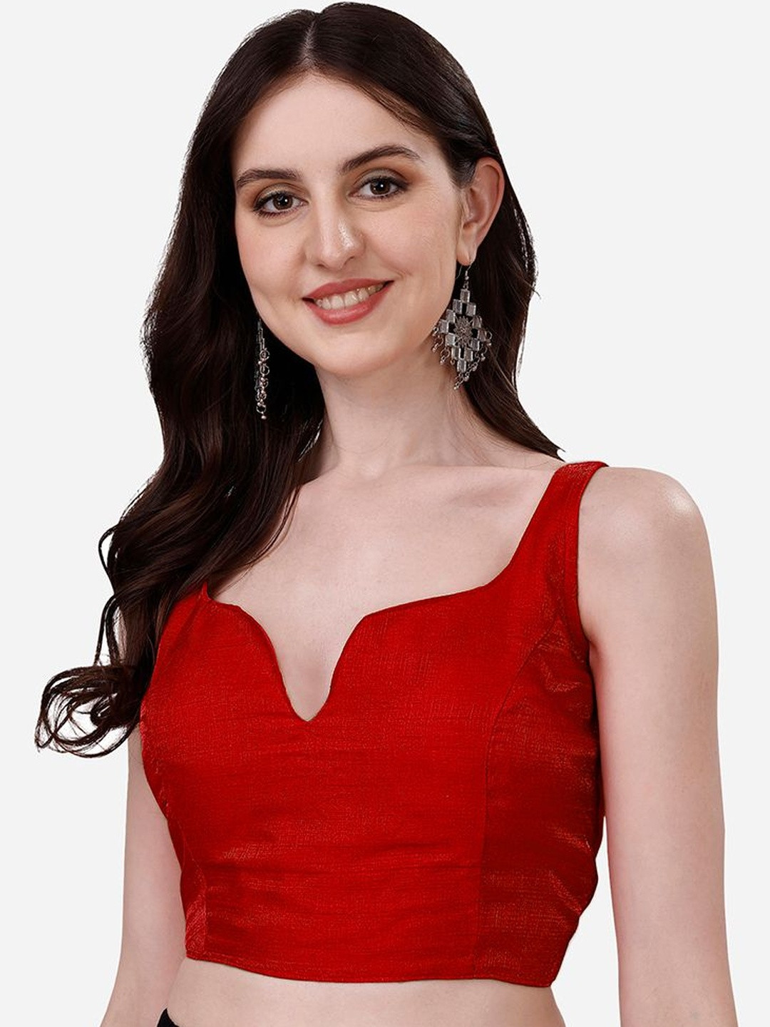 Nigel Designer Notch Neck Saree Blouse