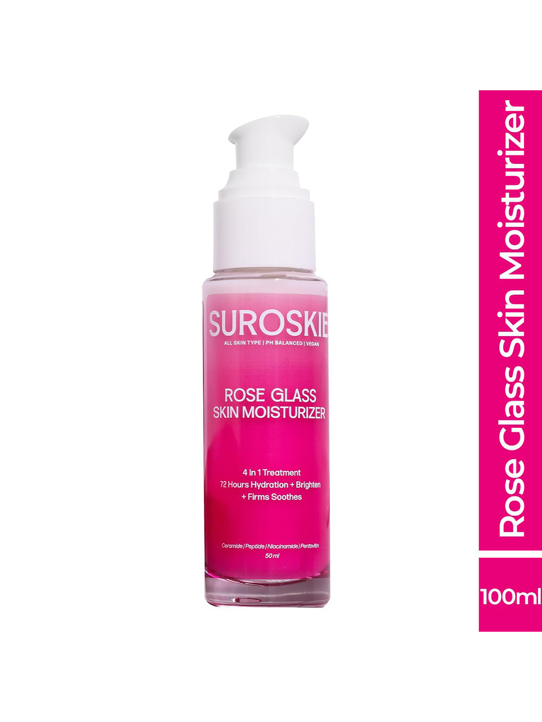SUROSKIE Rose Glass Skin Moisturizer For Glowing & Hydrated Skin 50ml