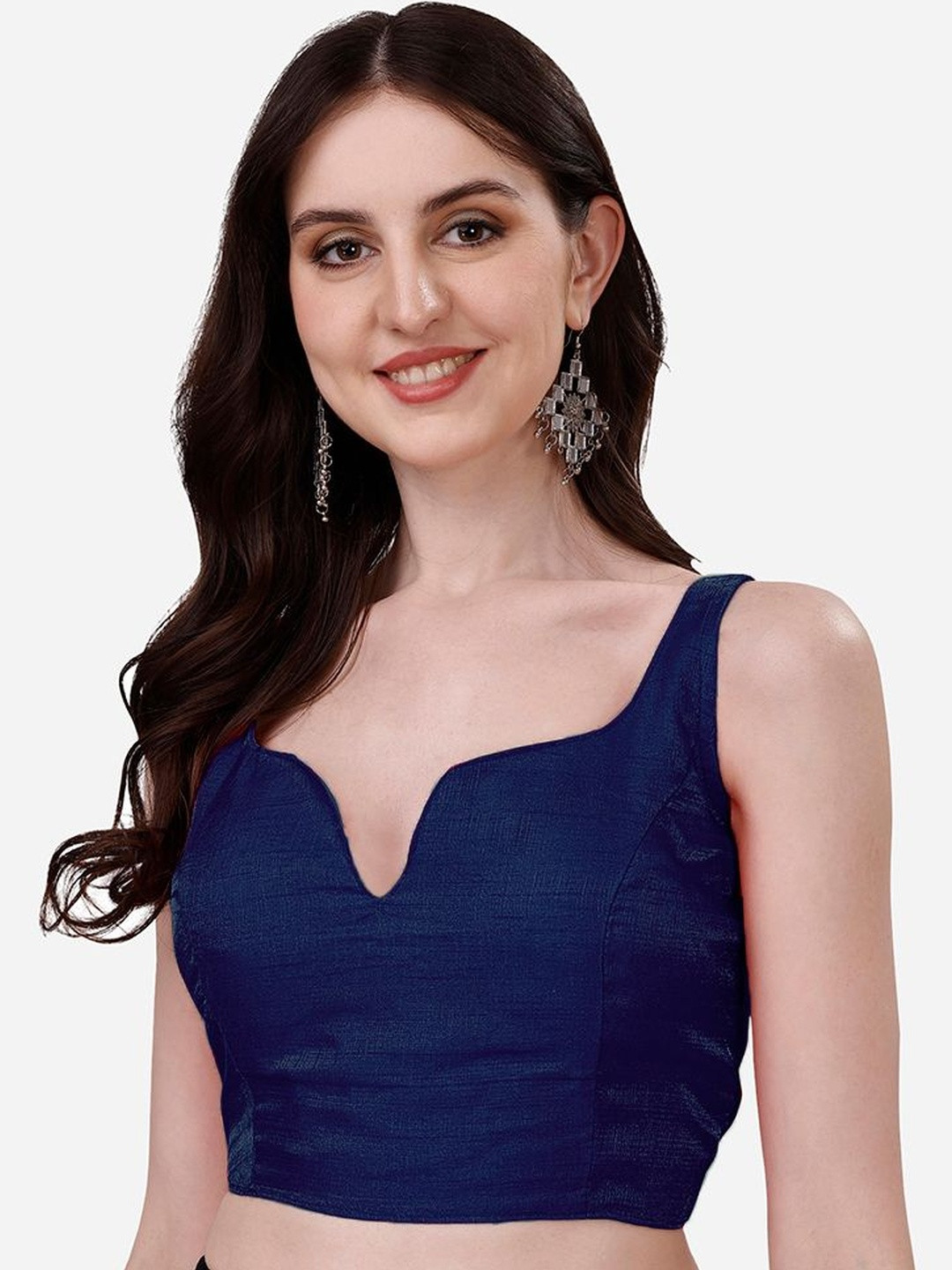 Nigel Designer Notch Neck Saree Blouse