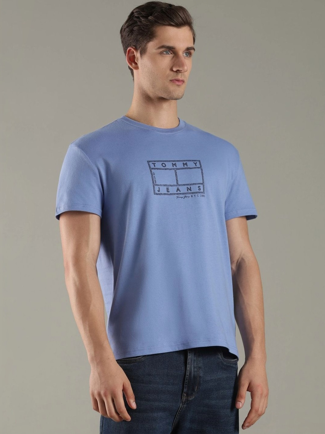Tommy Hilfiger Men Brand Logo Printed T-shirt