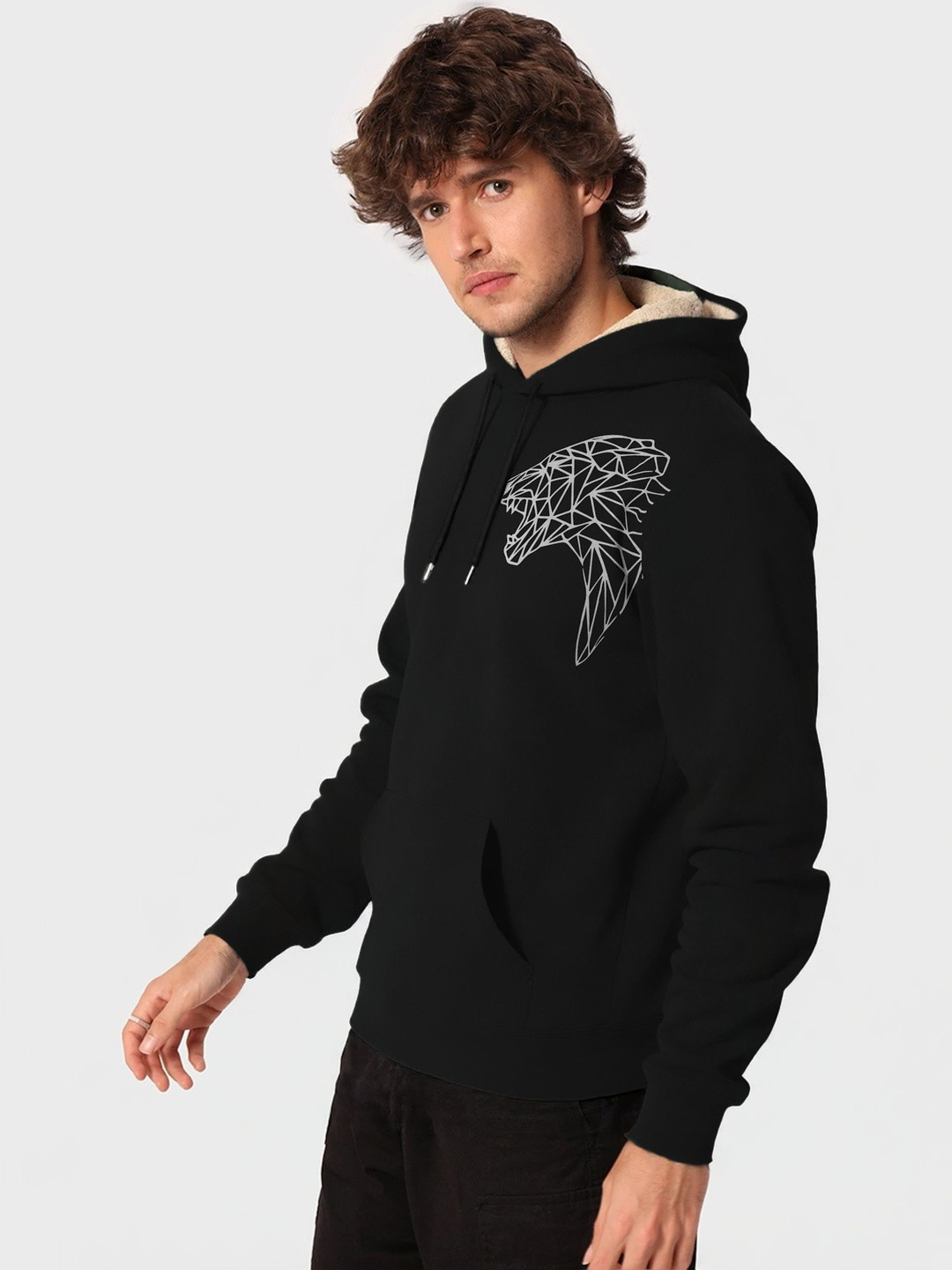 TOGS & TERRE Men Printed Hooded Sweatshirt