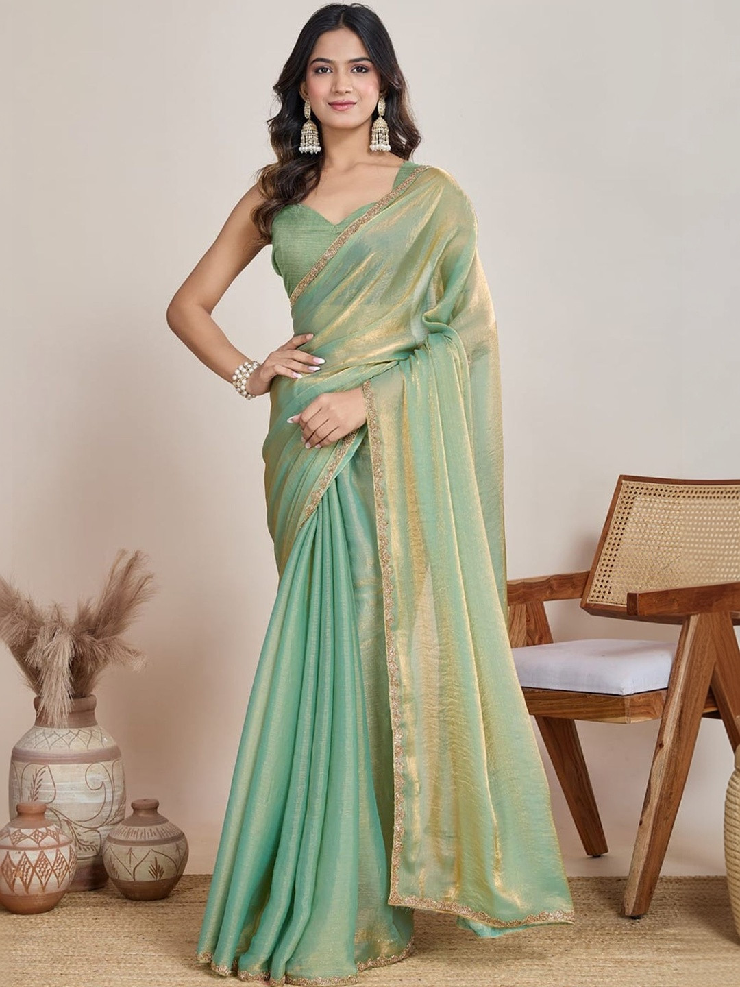 all about you Pure Chiffon Saree