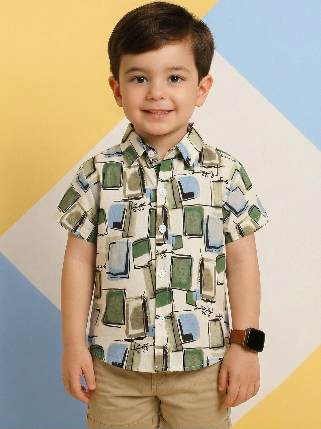 RAVYA TRENDZ Boys Classic Printed Casual Shirt
