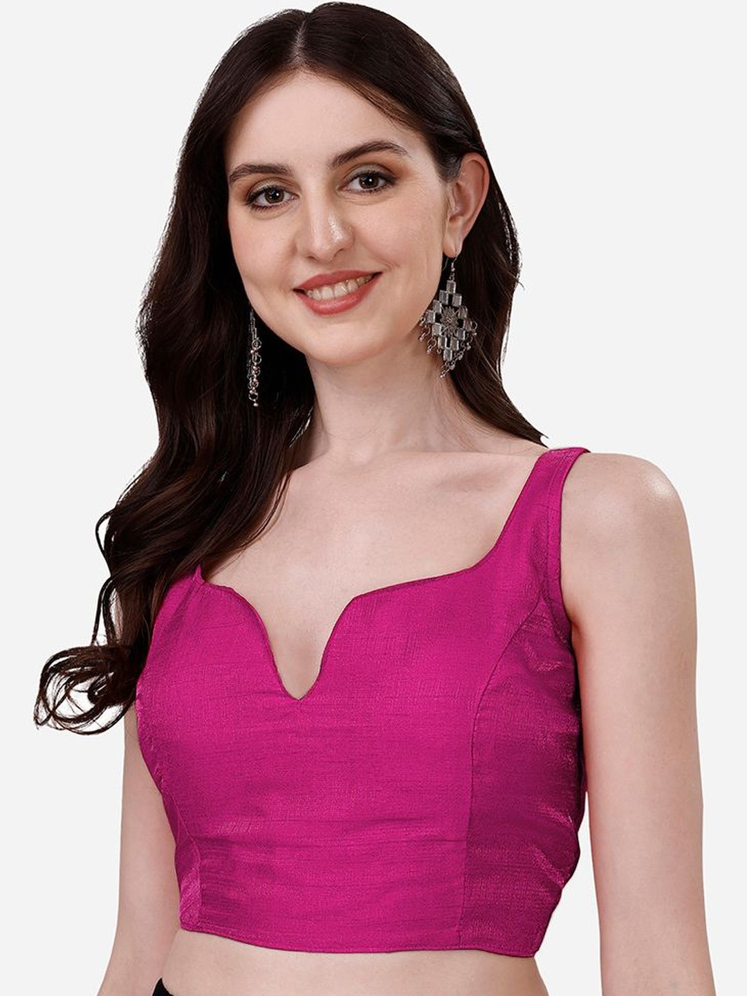 Nigel Designer Notch Neck Saree Blouse