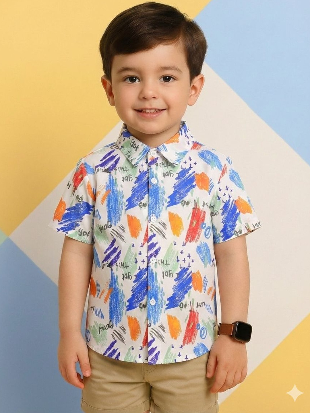 RAVYA TRENDZ Boys Classic Printed Casual Shirt