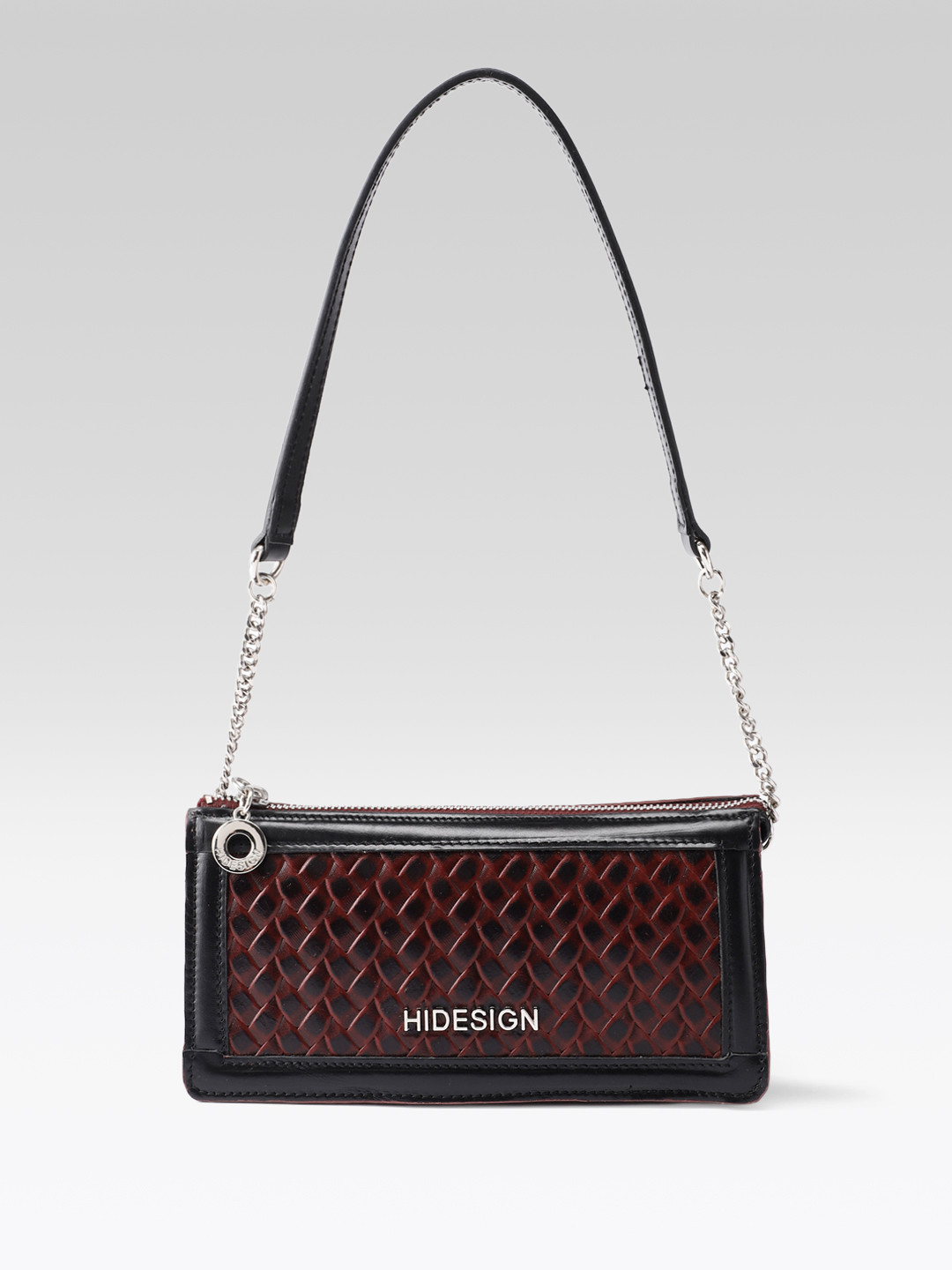 Hidesign Textured Leather Structured Shoulder Bag