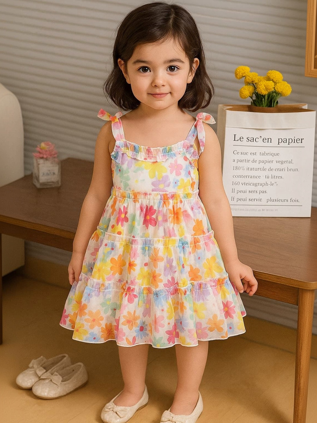 DHARMIKAAY TRENDZ Floral Print Fit & Flare Dress
