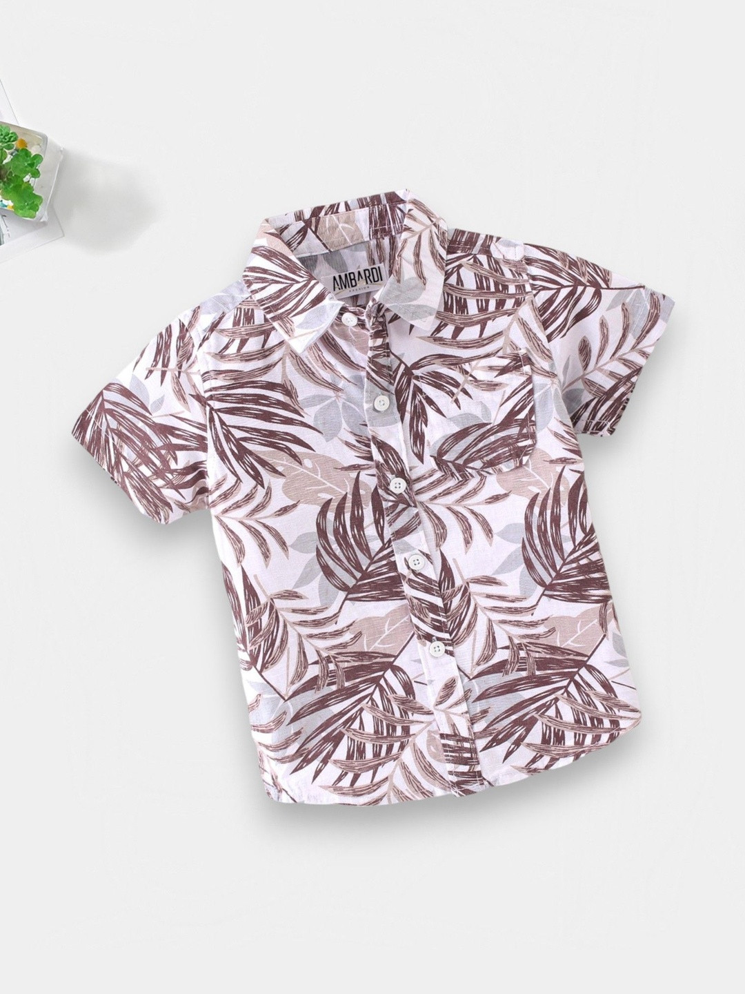 RAVYA TRENDZ Boys Classic Floral Printed Casual Shirt
