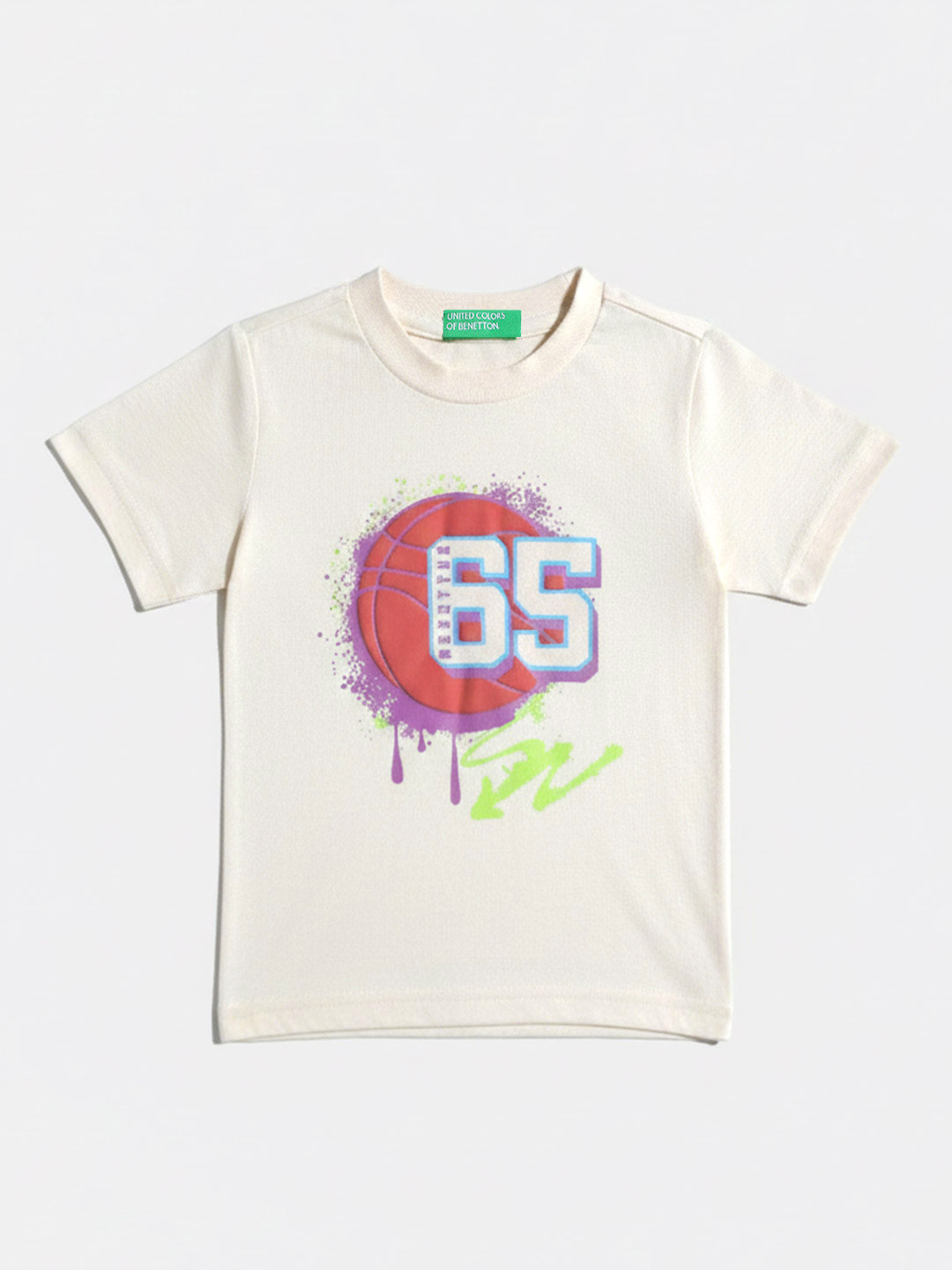 United Colors of Benetton Boys Typography & Graphic Print T-shirt