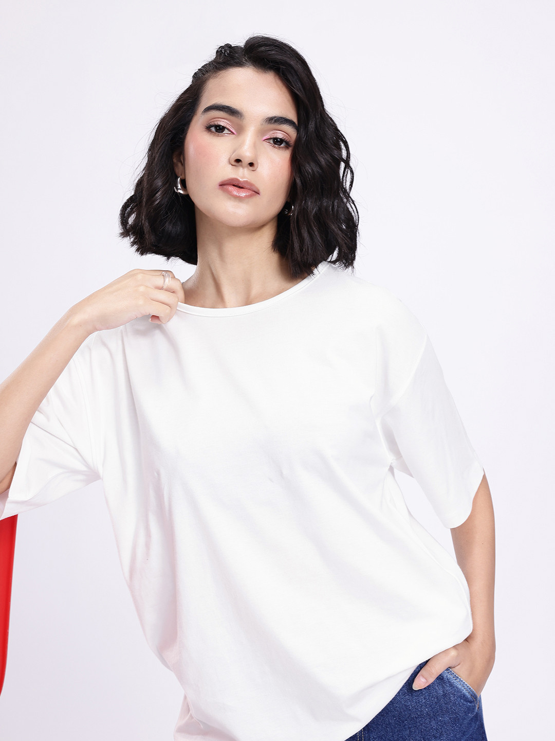 Kook N Keech Oversized Fit Drop-Shoulder T-shirt