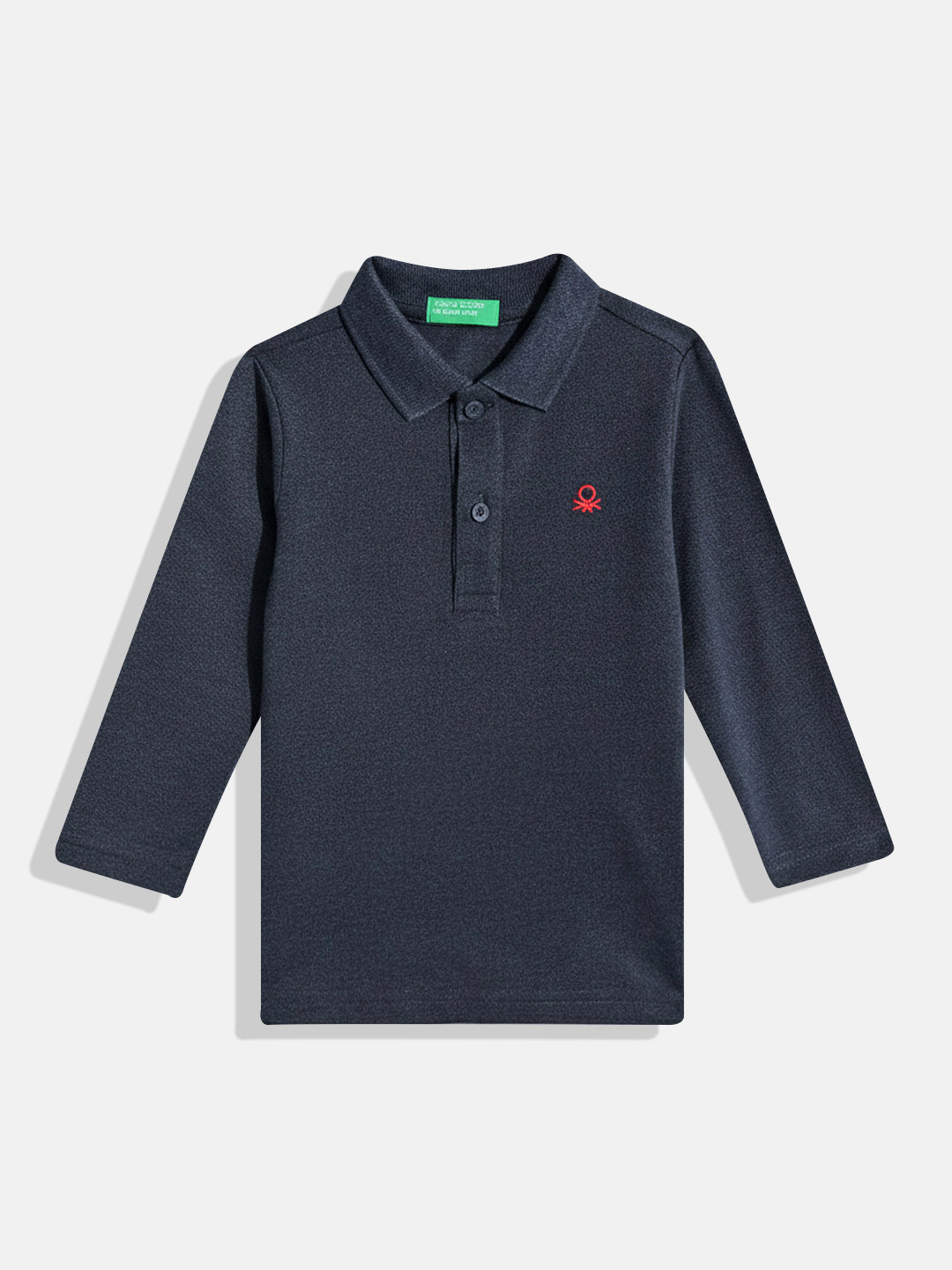 United Colors of Benetton Boys Long Sleeves Polo Collar T-shirt