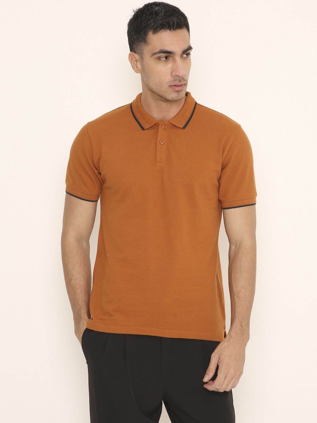 YOROKO Men Polo Collar T-shirt