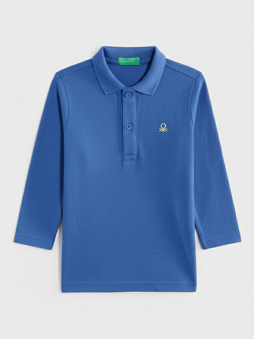 United Colors of Benetton Boys Long Sleeves Polo Collar T-shirt