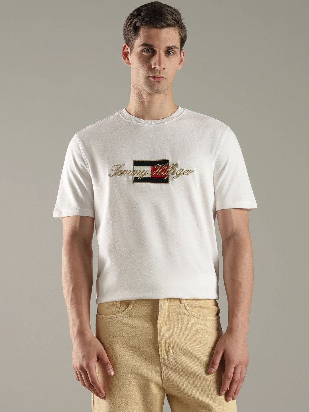 Tommy Hilfiger Men Brand Logo Printed T-shirt