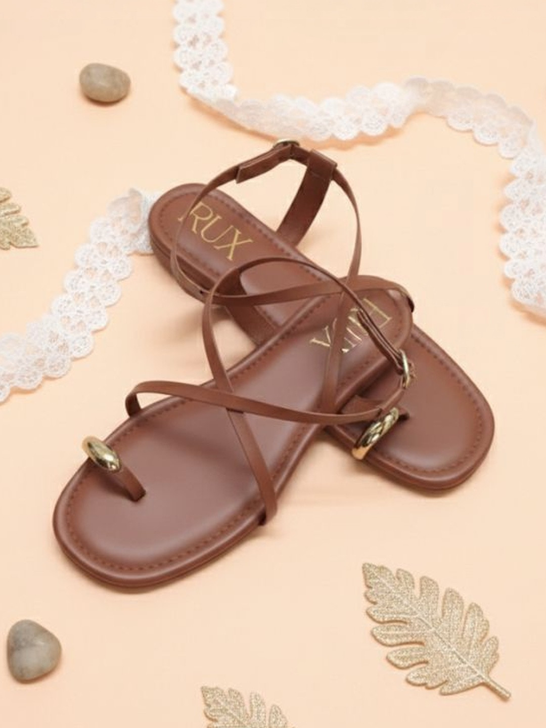RUXBYPAYAL PU Comfort Sandals