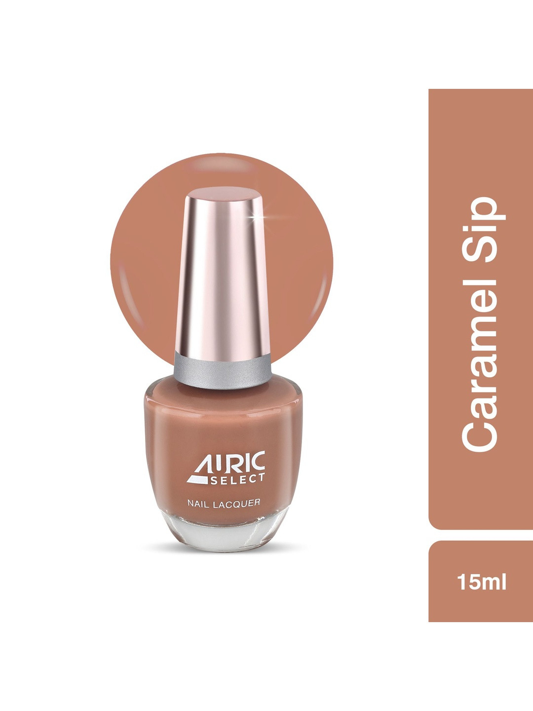 Auric Beauty Long Stay Nail Lacquer - 15 ml - Caramel Sip