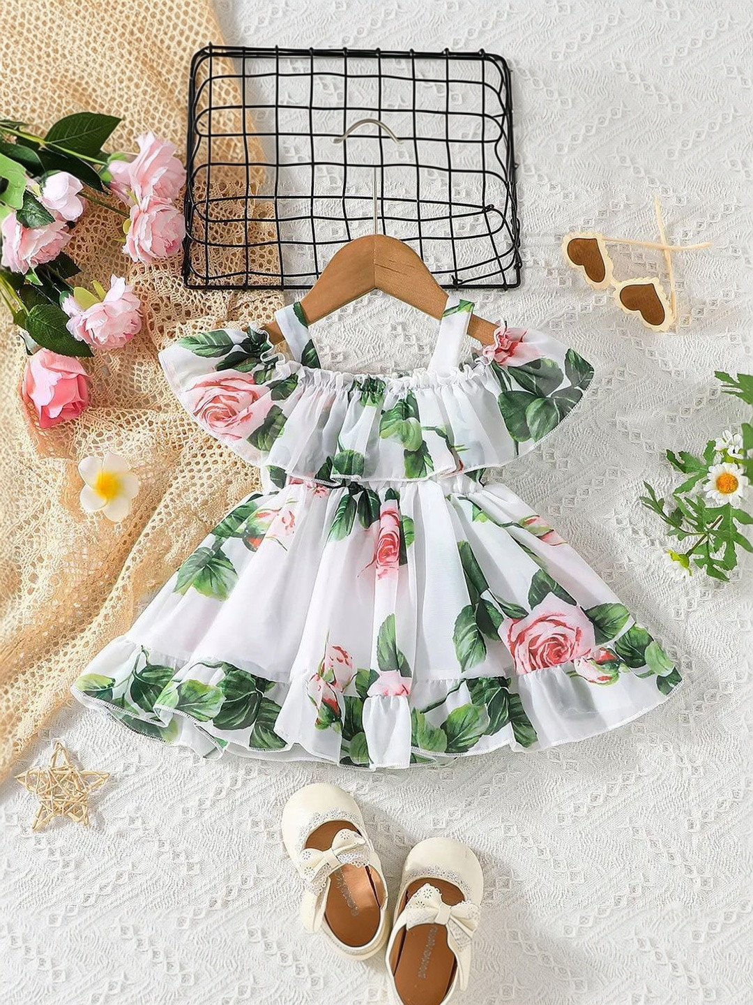 DHARMIKAAY TRENDZ Floral Print Fit & Flare Dress