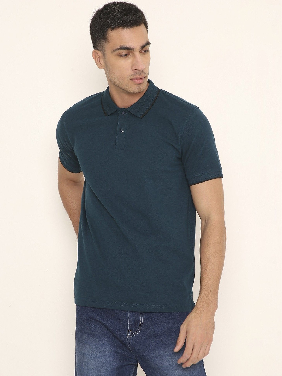 YOROKO Men Polo Collar T-shirt