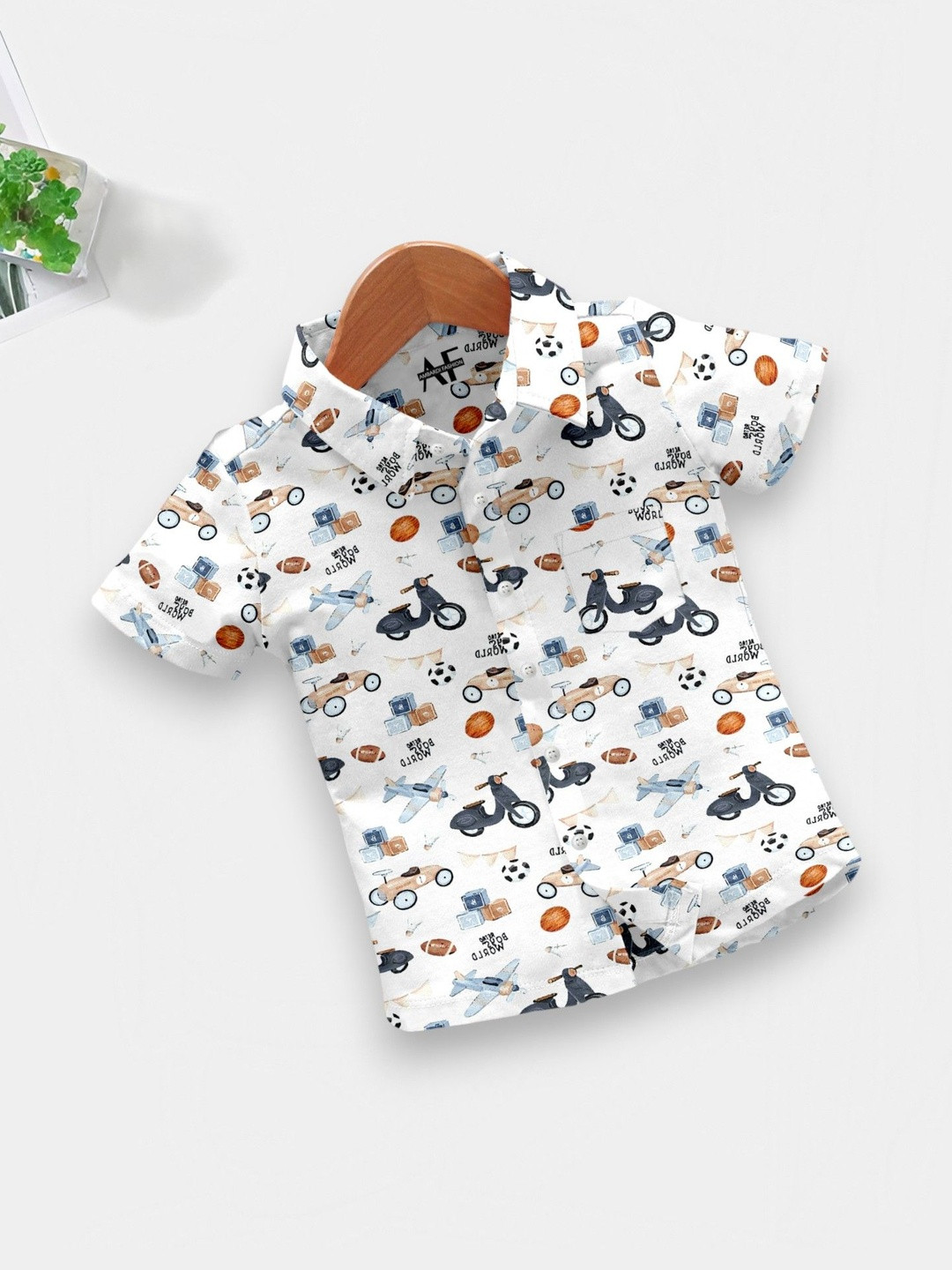 RAVYA TRENDZ Boys Classic Printed Casual Shirt