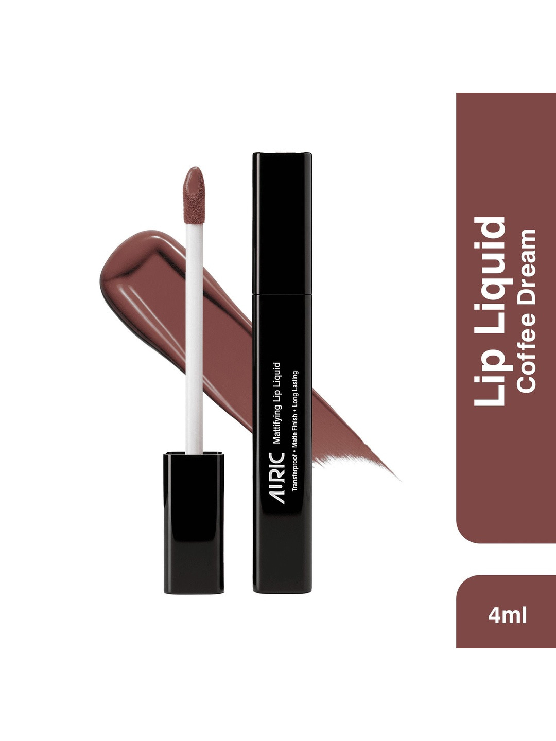 Auric Beauty Mattifying Long Lasting Lip Liquid Lipstick - 4 ml - Coffee Dream
