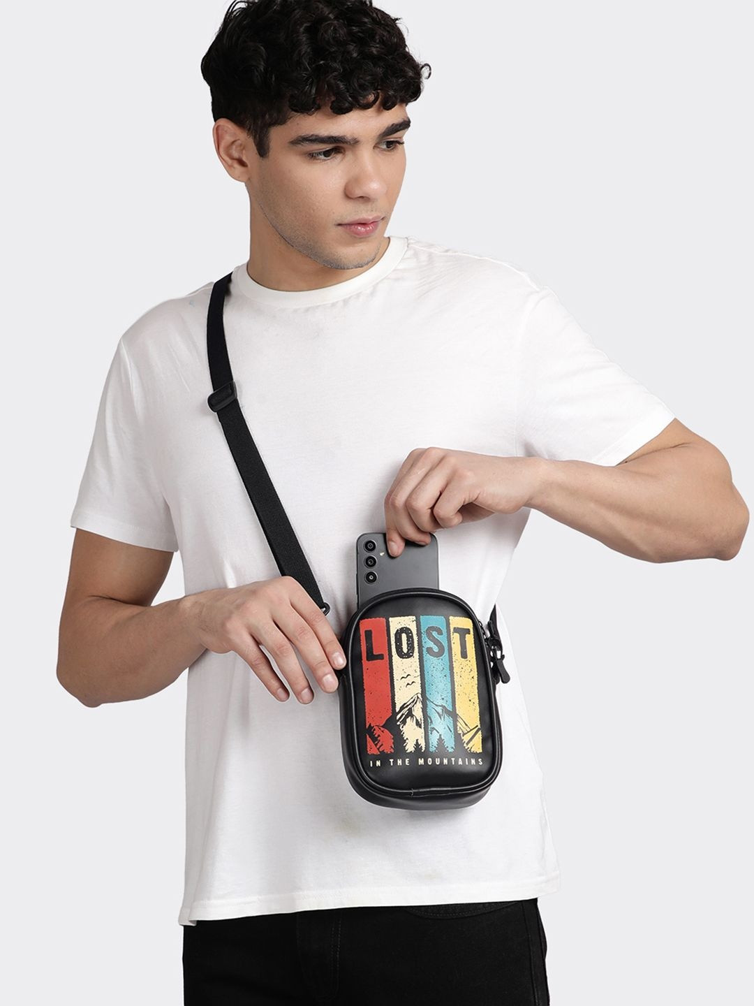 Bewakoof Lost Structured Sling Bag