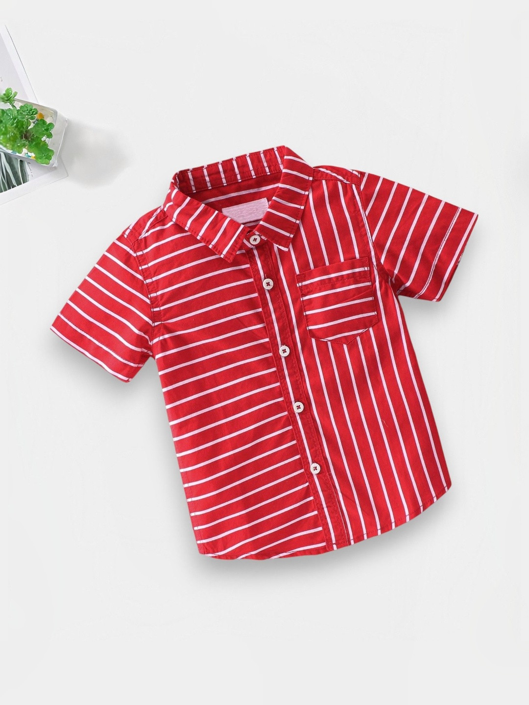 RAVYA TRENDZ Boys Classic Multi Stripes Striped Casual Shirt
