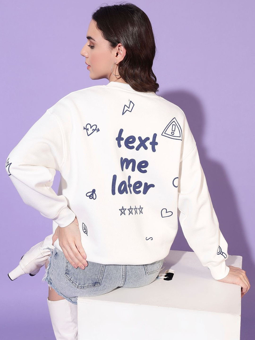 Blooming Tales Women Printed Sweatshirt