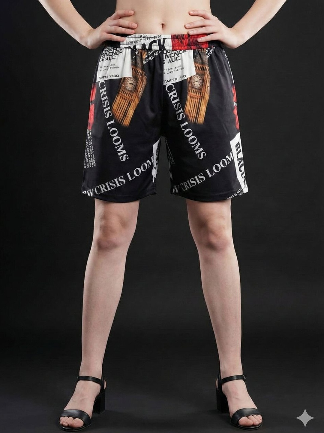 Vagisha Women Typography Printed Outdoor Shorts