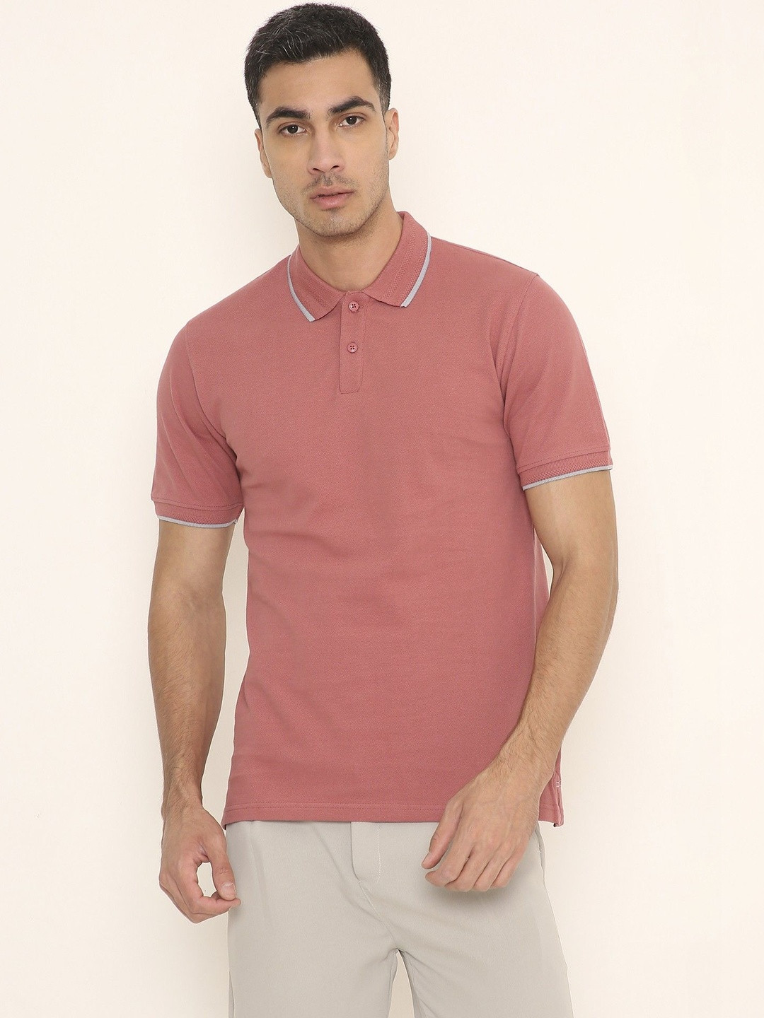 YOROKO Men Polo Collar T-shirt