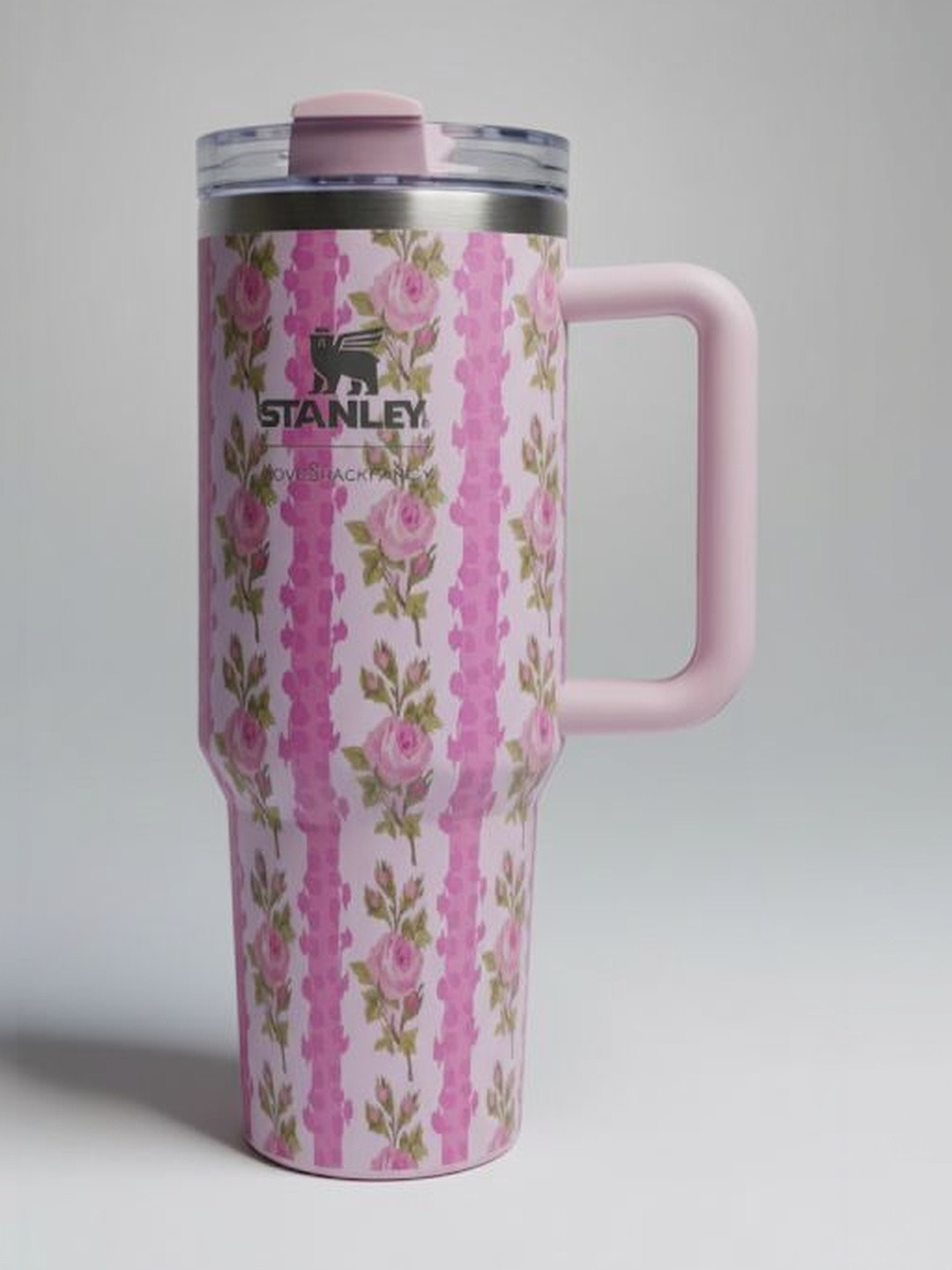 STANLEY Pink Single Stainless Steel Floral Double Wall Vacuum Water Bottle