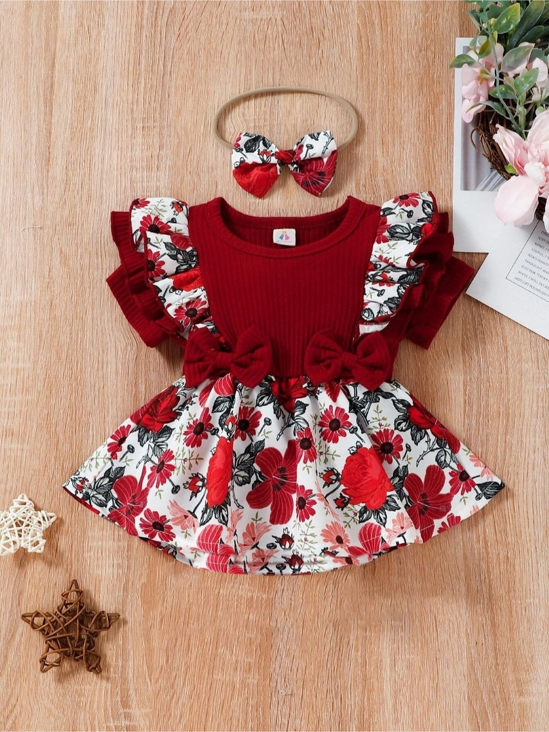 BAESD Floral Print A-Line Dress