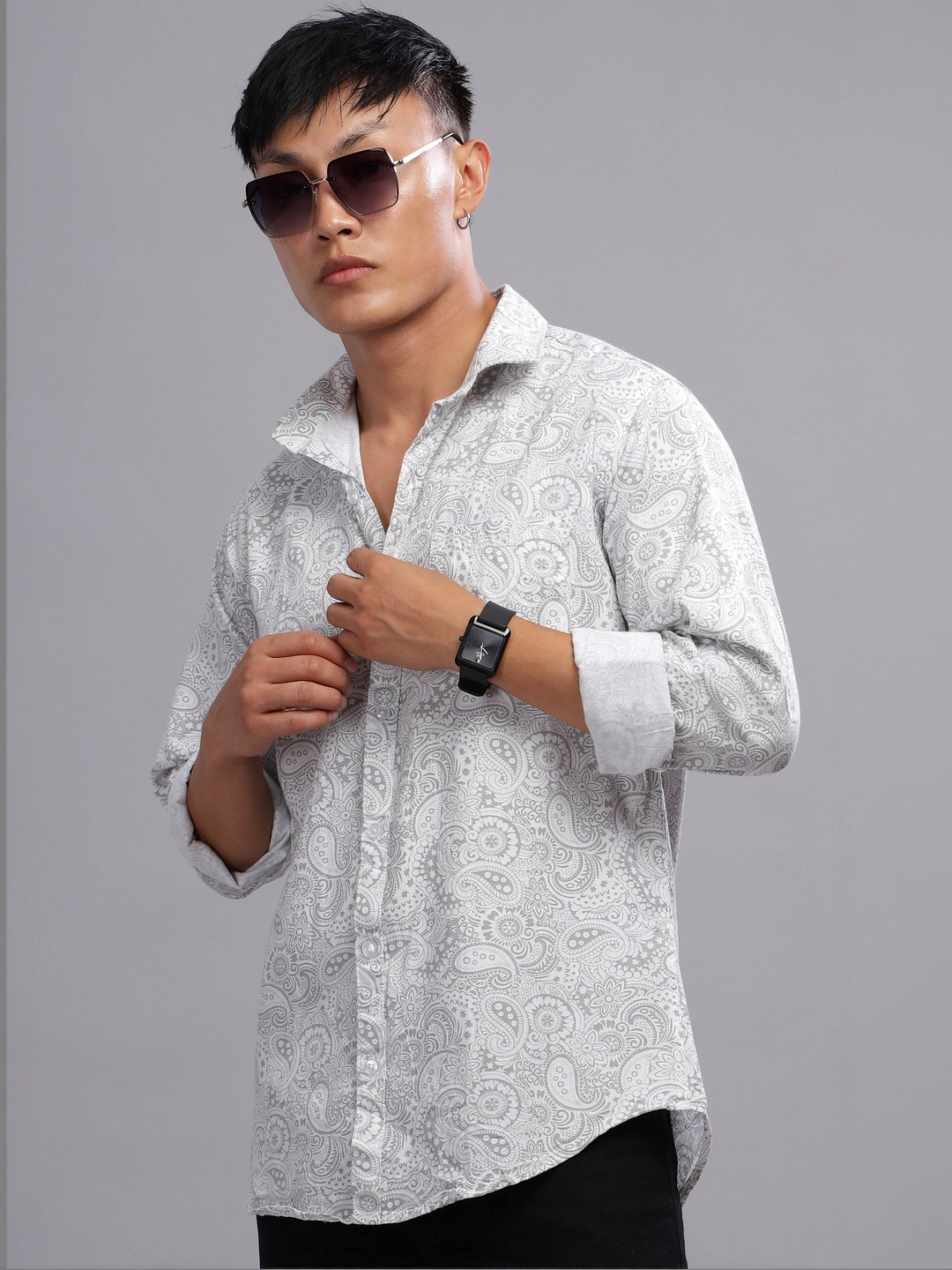 7TH LEGION Men Comfort Printed Casual Shirt