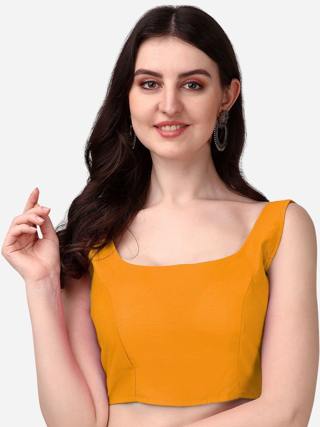 PUJIA MILLS Square Neck Saree Blouse