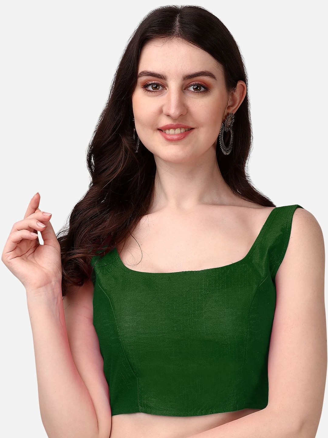 PUJIA MILLS Square Neck Saree Blouse