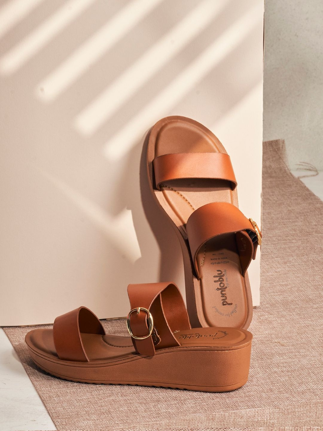 Puntoblu Wedge Sandals with Buckles