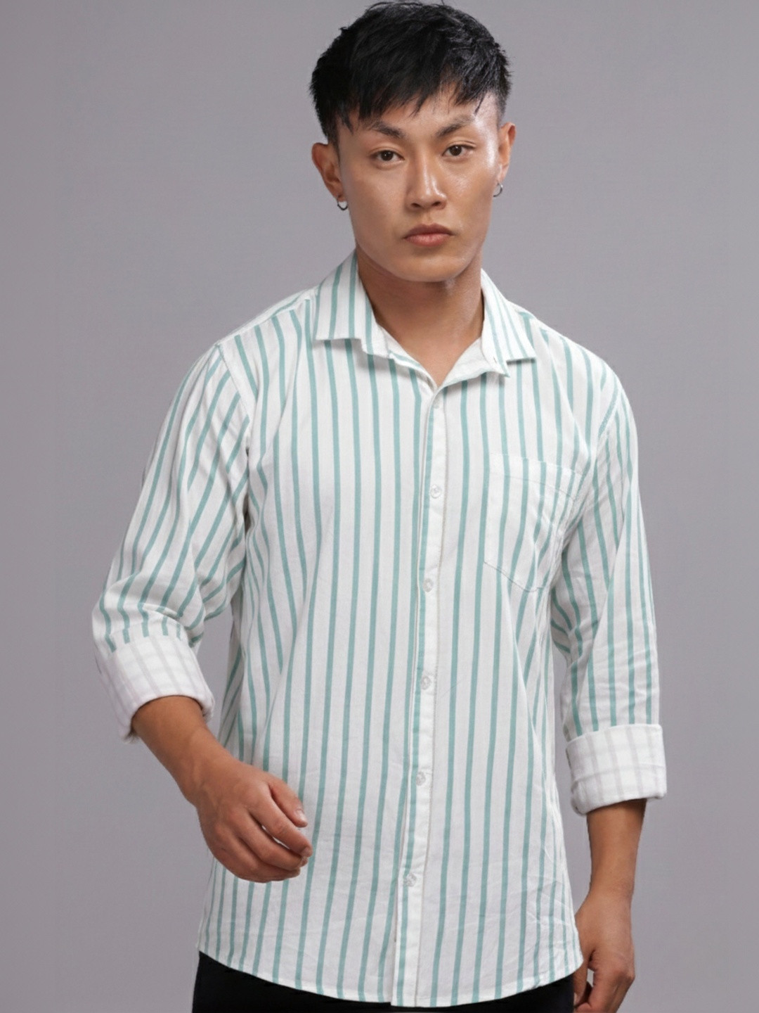 7TH LEGION Men Comfort Striped Casual Shirt