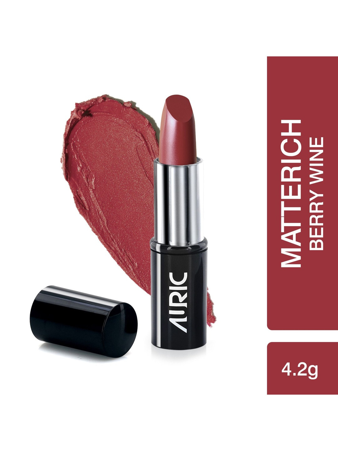 Auric Beauty MatteRich Long Lasting Lipstick - 4.2g - Berry Wine