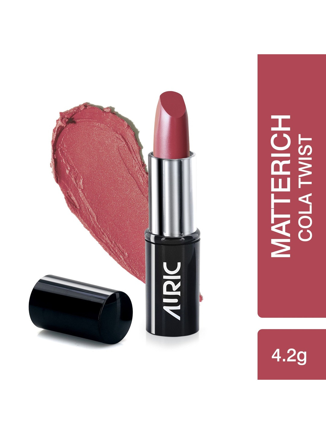 Auric Beauty MatteRich Long Lasting Lipstick - 4.2g - Cola Twist